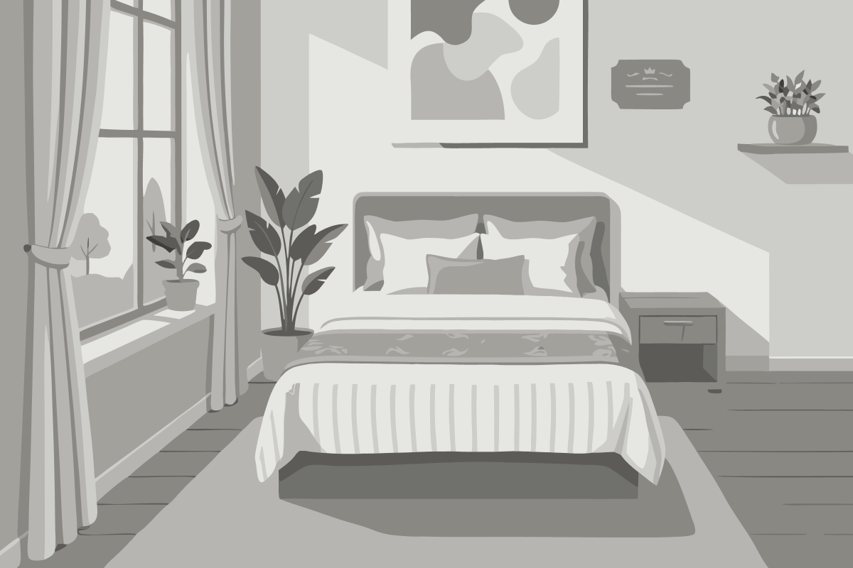 Cama en habitación compartida de 8 camas